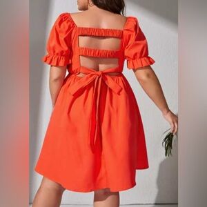 SHEIN Curve Bright Orange Garment